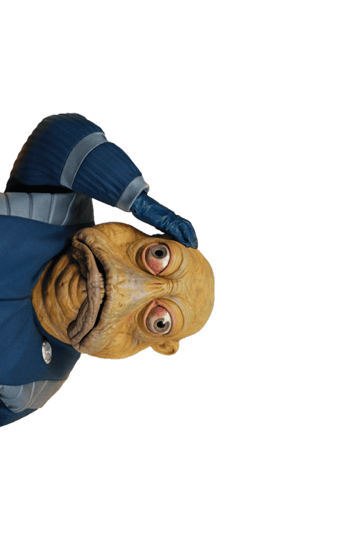 An alien called Brian poking out from the side of the website.