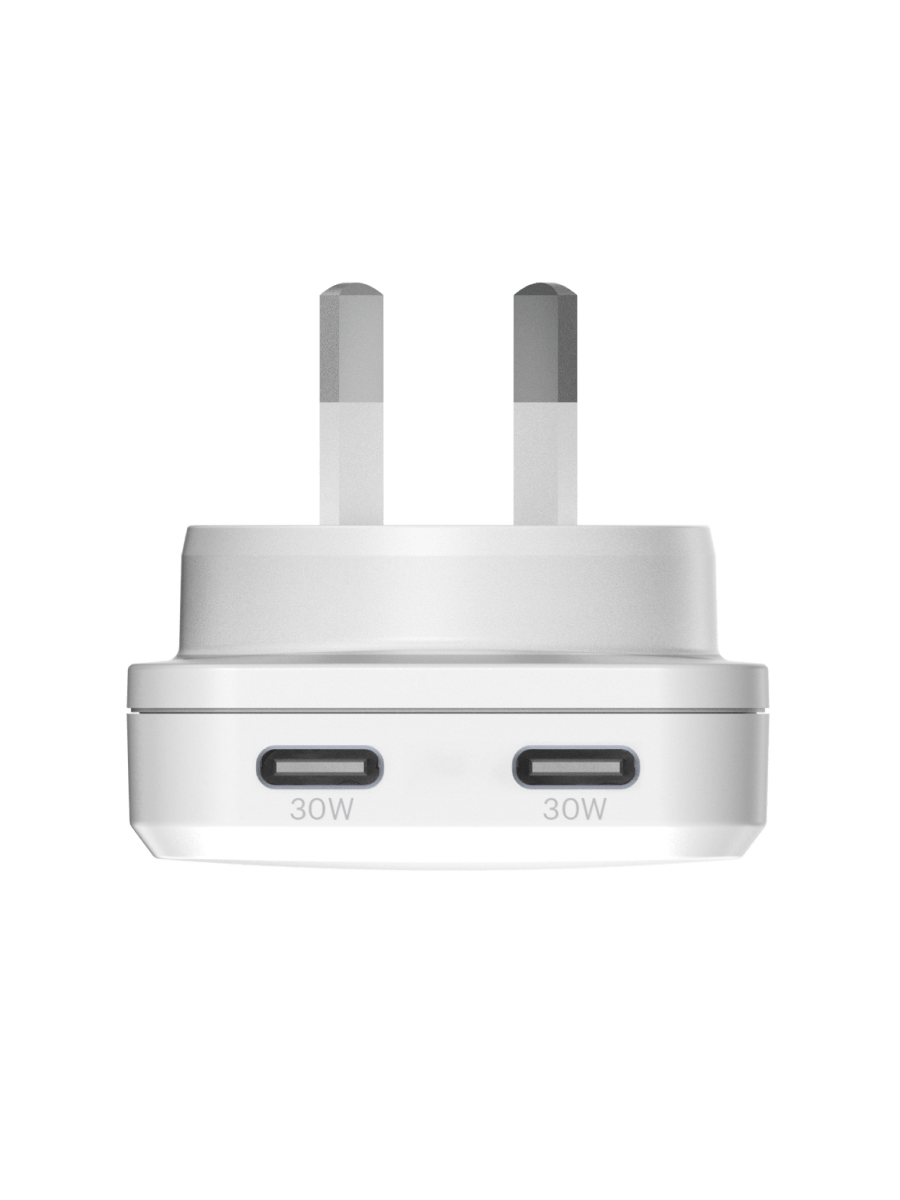 ChargePlus Dual USB-C Slim Wall Charger 30W
