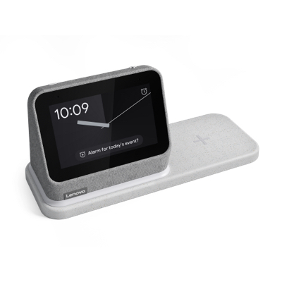 Reward Store - Telstra Plus, Lenovo Smart Clock 2 Grey with wireless  charging dock