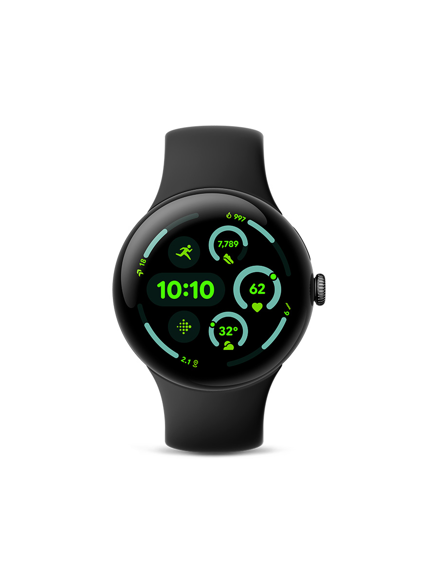 Buy the Google Pixel Watch 3 LTE 45mm Matte Black Aluminium Case 