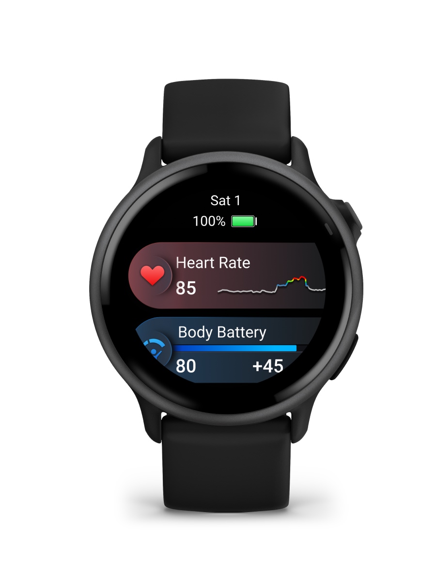 Garmin vivoactive Fitness Smartwatch with GPS, Slate Bezel with