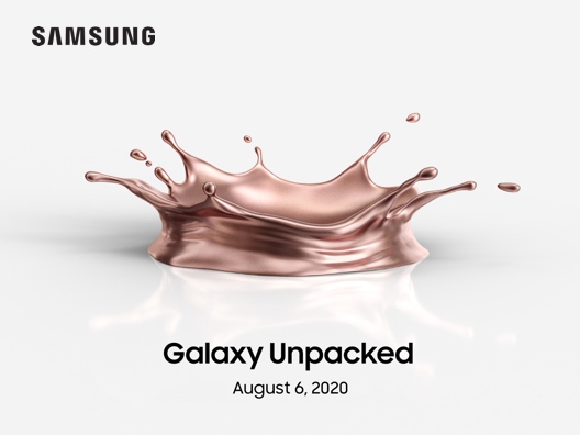 Samsung Galaxy unpacked August 6, 2020