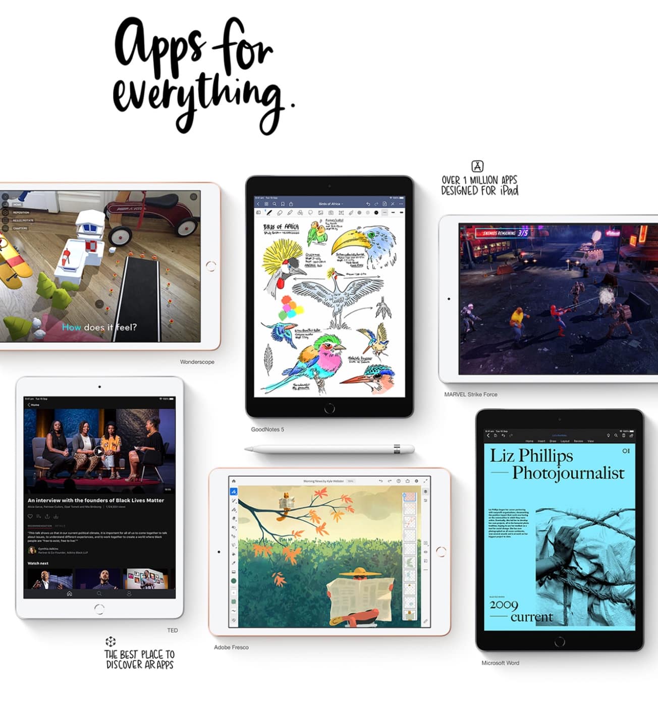 Over 1 million apps designed for iPad