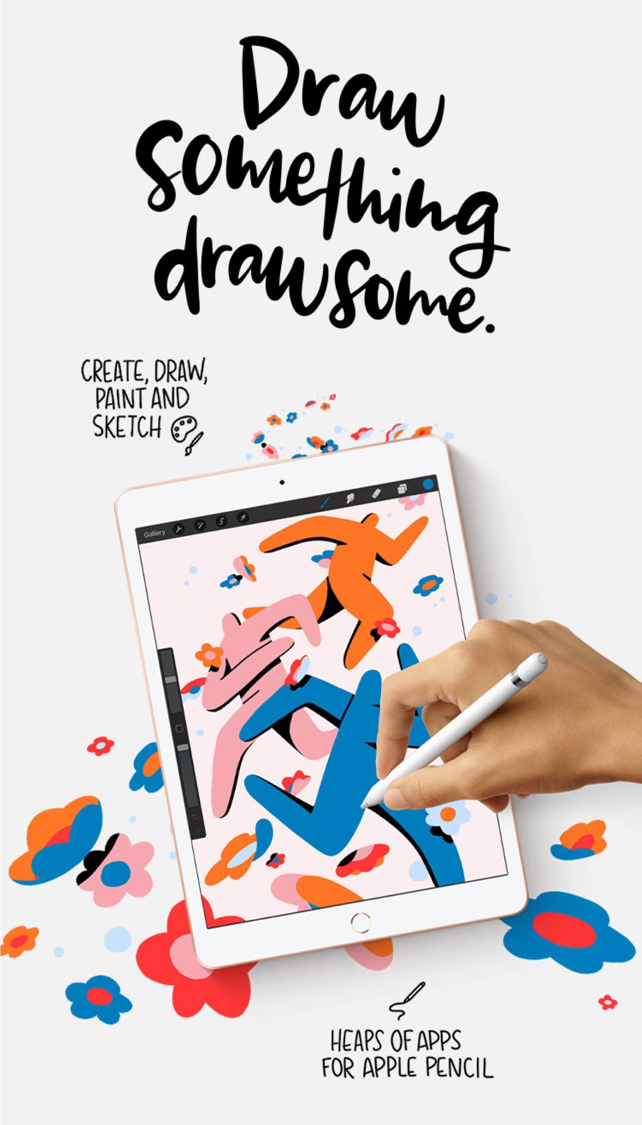 Create, draw paint and sketch with heaps of apps for the apple pencil