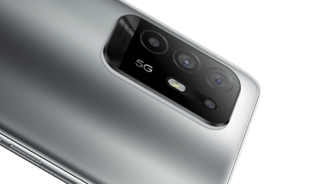 Close up of the Oppo A94 camera set up. 