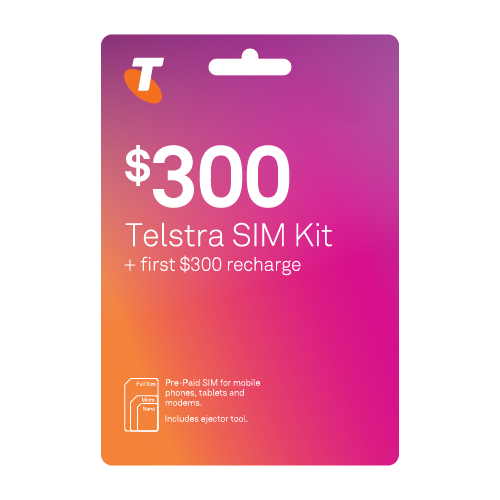 300 Pre Paid Data Sim From Telstra