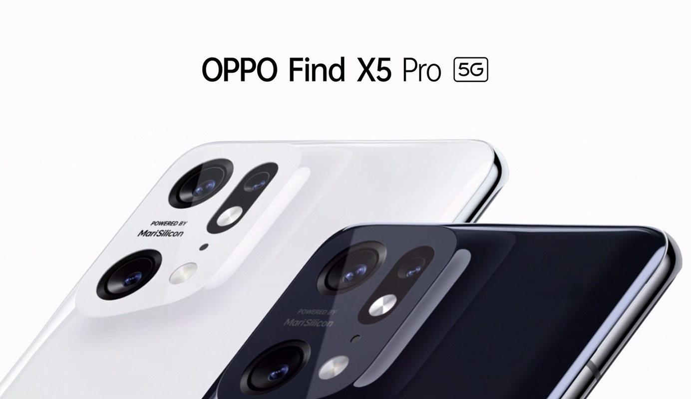 Oppo Find X5 Pro 5G black and white Colour