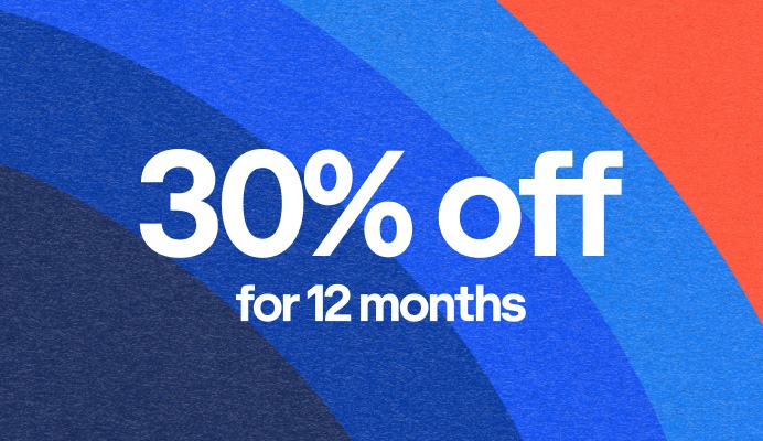 30% off for 12 months