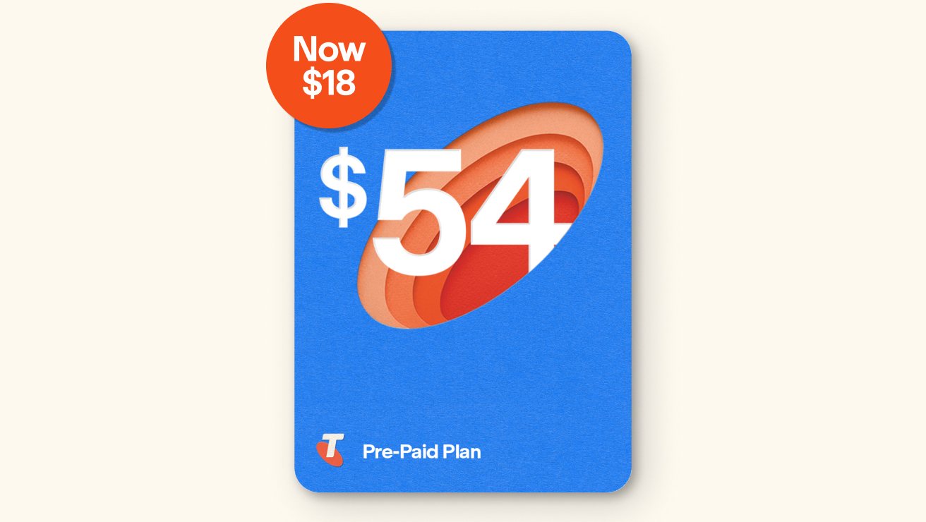 A $54 Pre-Paid plan. Text on image: Now $18.