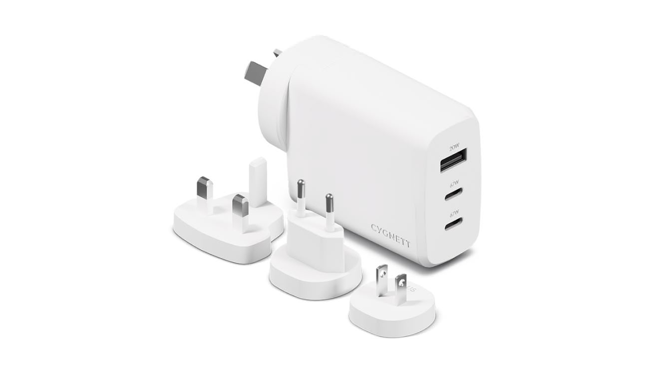 Get $31 off the Cygnett 67W Travel Wall Charger Kit