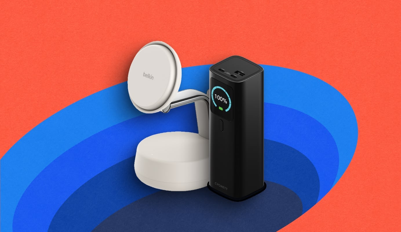 Image showing Belkin Ultra Charge Pro QI2 25W and Cygnett QI2 Wireless Charger Base in Black.  