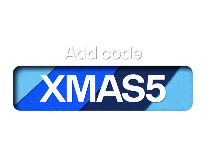 Add cope xmas5 at checkout.