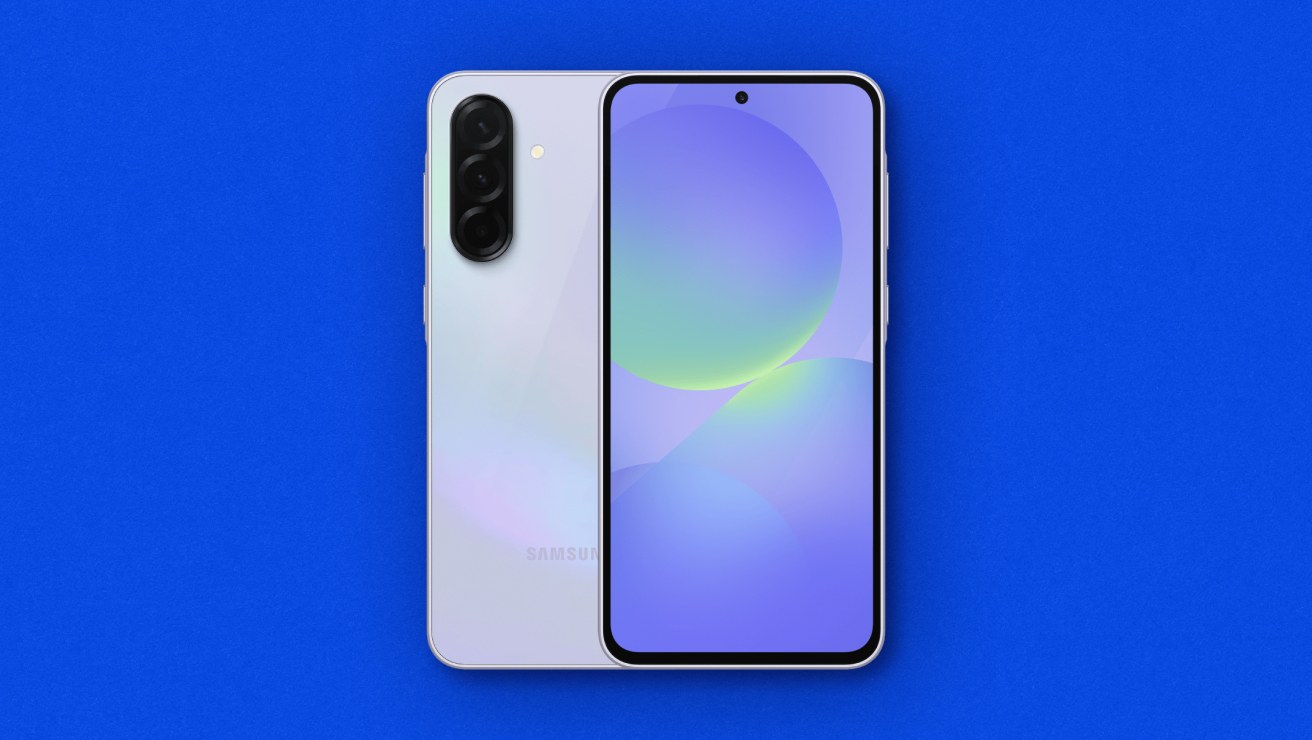 Front and rear view of the Samsung Galaxy A36 5G in Awesome Lavender colour.