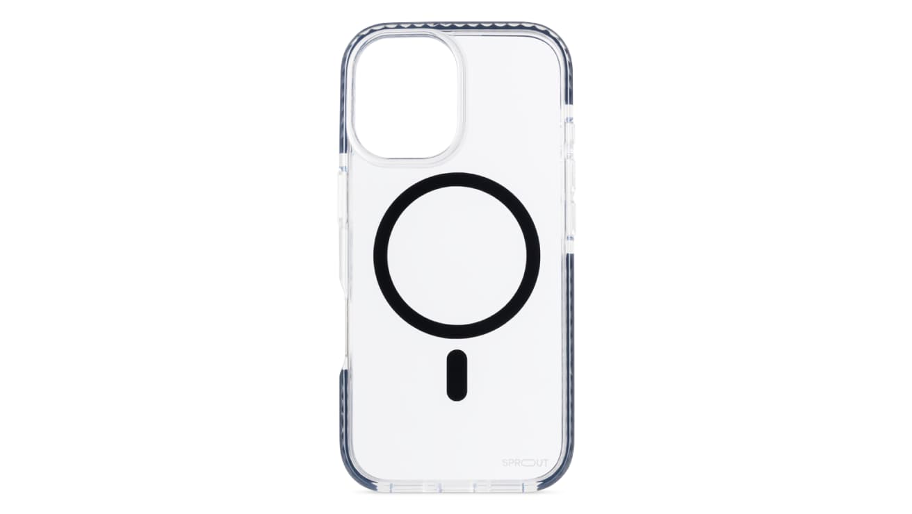 Minimalist black and clear MagSafe-compatible case, by Sprout for iPhone 17