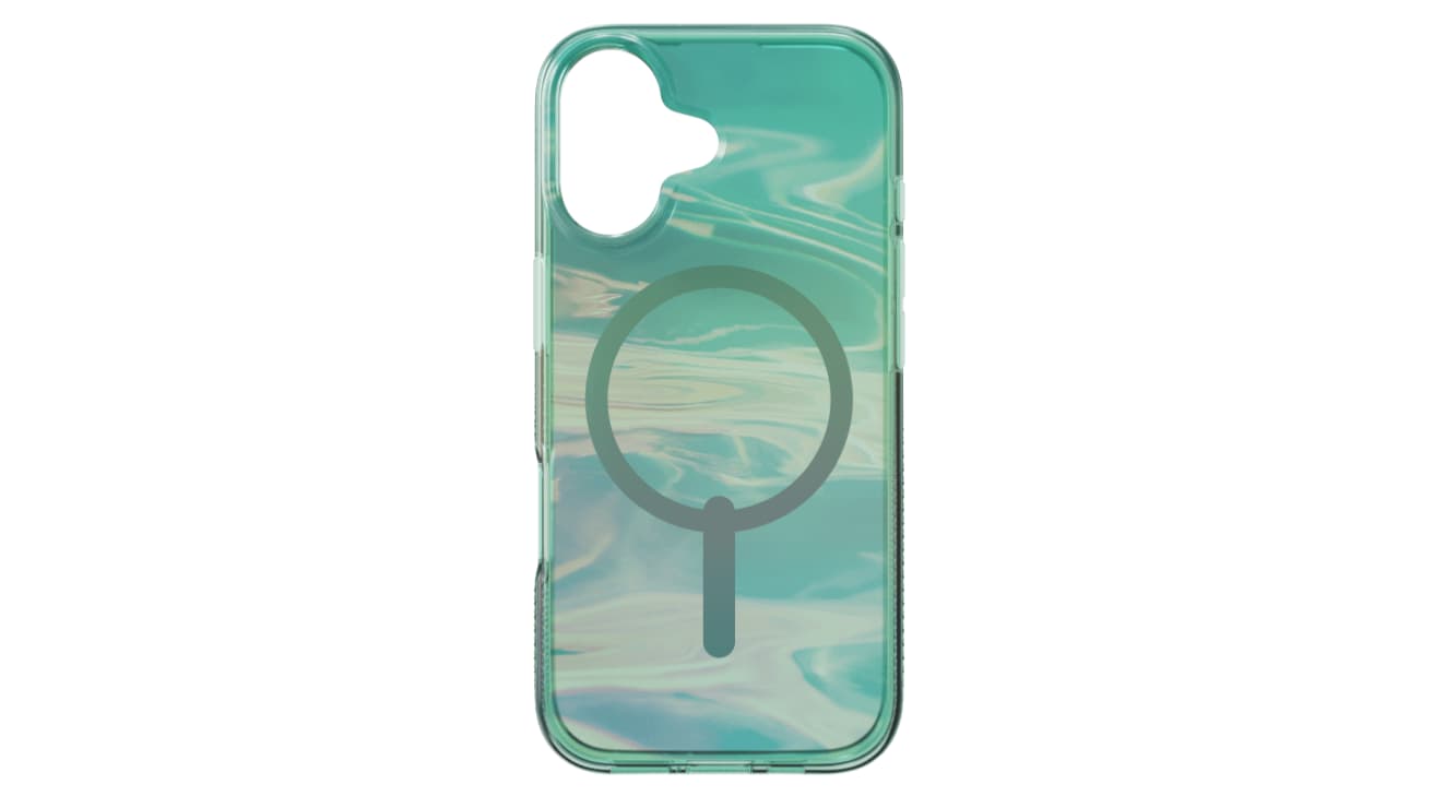 Iridescent translucent Magsafe-compatible case, by ZAGG for iPhone 17
