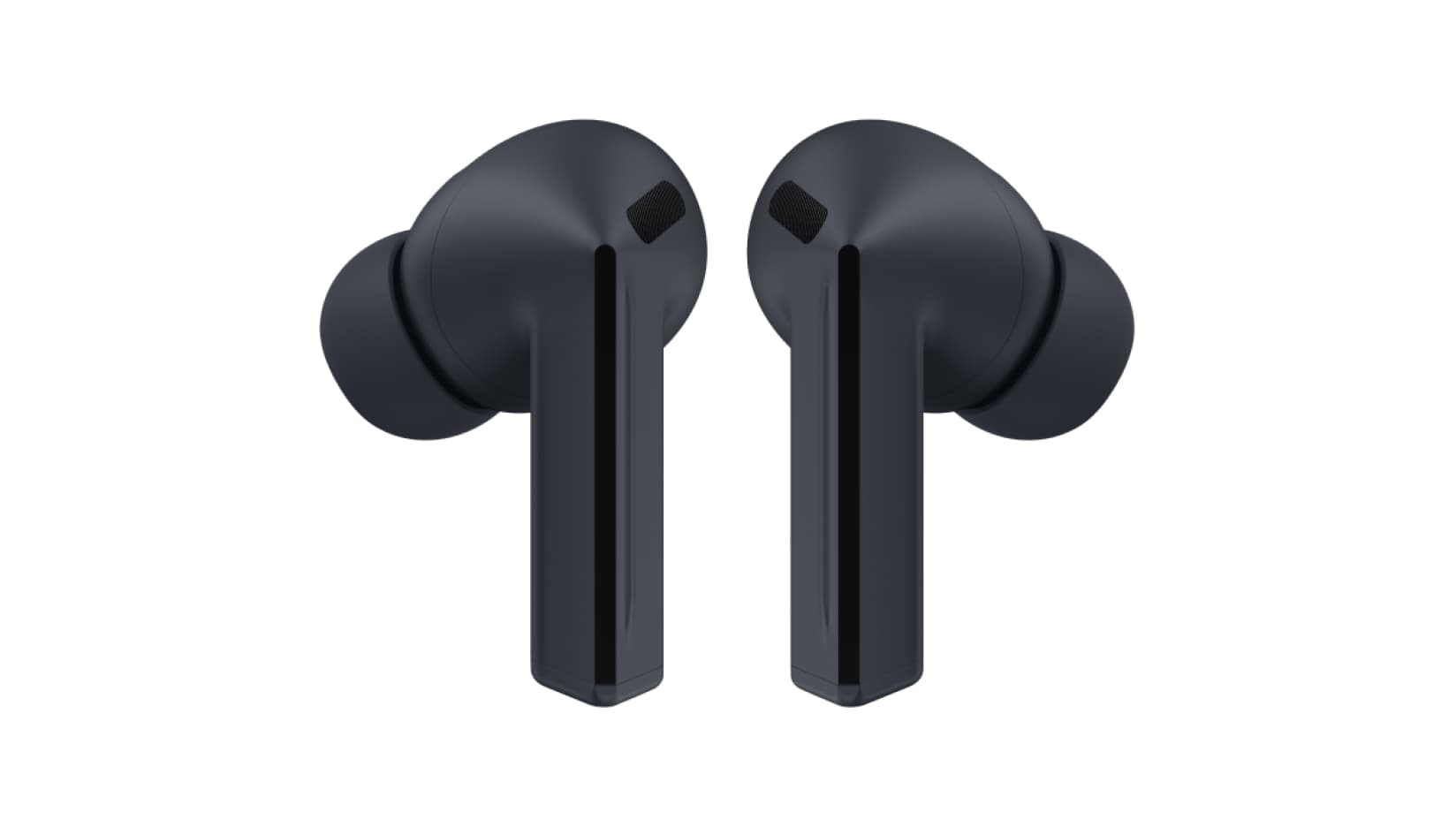 Samsung Galaxy Buds in Black displayed side by side.