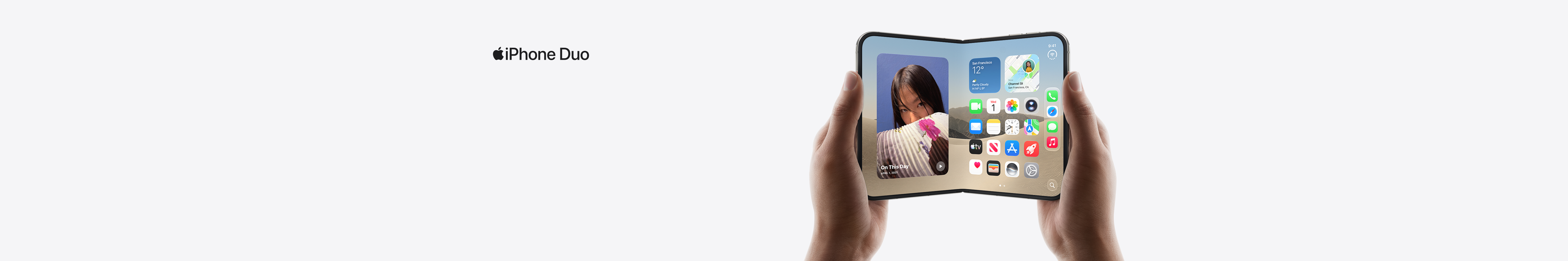Horizontal view of the iPhone 18 Pro in Burgundy colour showing triple rear camera. Text on image: iPhone 18 Pro