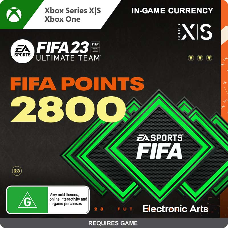 Plus, Digital Telstra 2800 Code) Reward Store - FIFA FIFA 23: (Xbox Points
