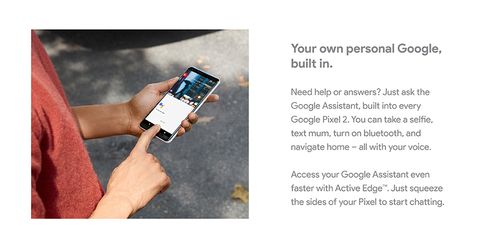 Pixel 2 - Built-in Google Assistant