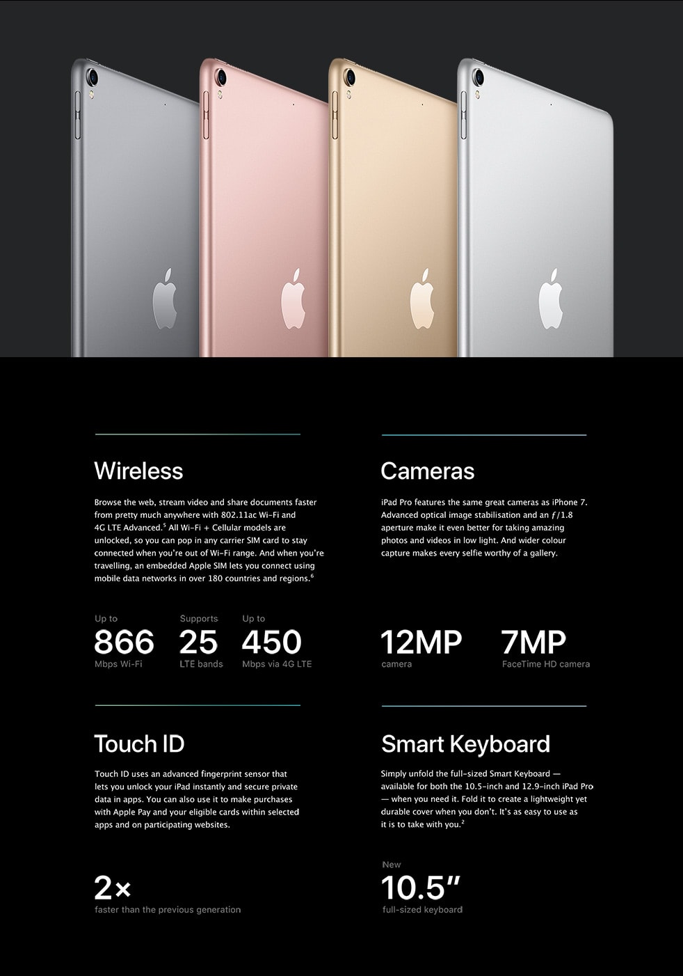 118638 Telstra Apple iPad Pro 10.5' 256GB Gold 4GX Tablet Techbuy