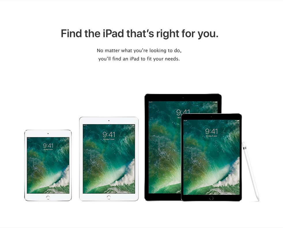 iPad Pro - Find the iPad that's right for you.