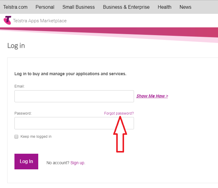 Account Change Your Password Telstra Small Business Support